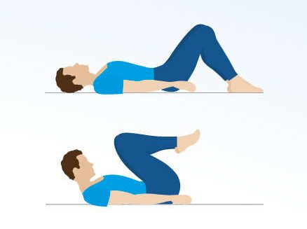 clinica ejercicios basicos columna encoger piernas